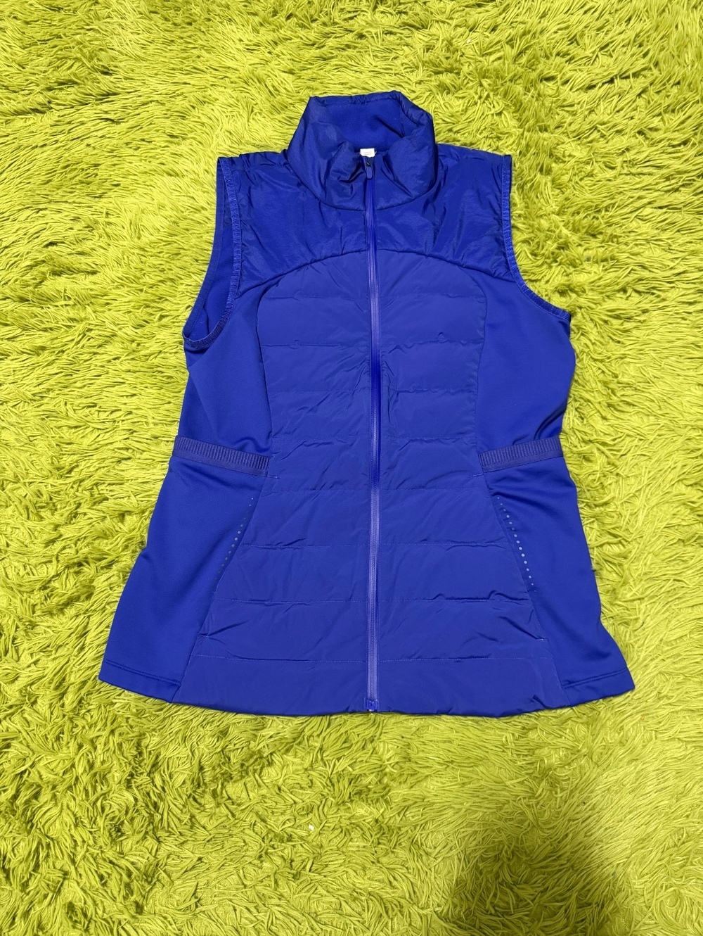 Lululemon Down For It All Vest Navy Blue Size 12 Puffer Running Vest